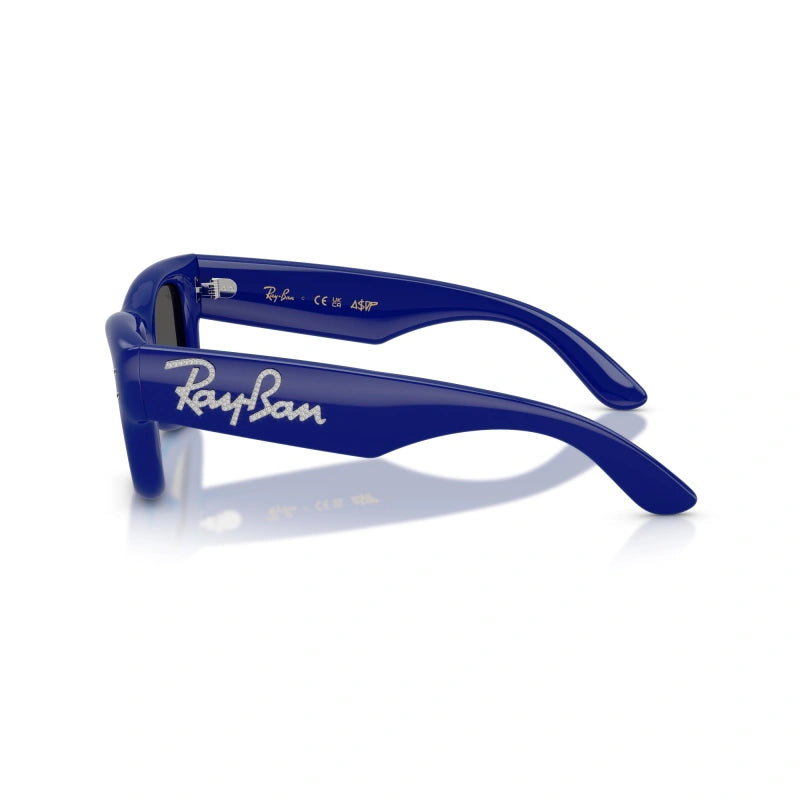 OCCHIALE DA SOLE UNISEX RAY-BAN RB 4940B - WAYFARER PUFFER 686087 BLU E STRASS - TAGLIA 47