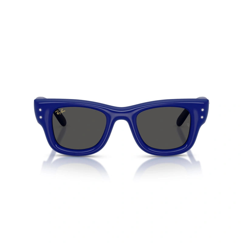 OCCHIALE DA SOLE UNISEX RAY-BAN RB 4940B - WAYFARER PUFFER 686087 BLU E STRASS - TAGLIA 47