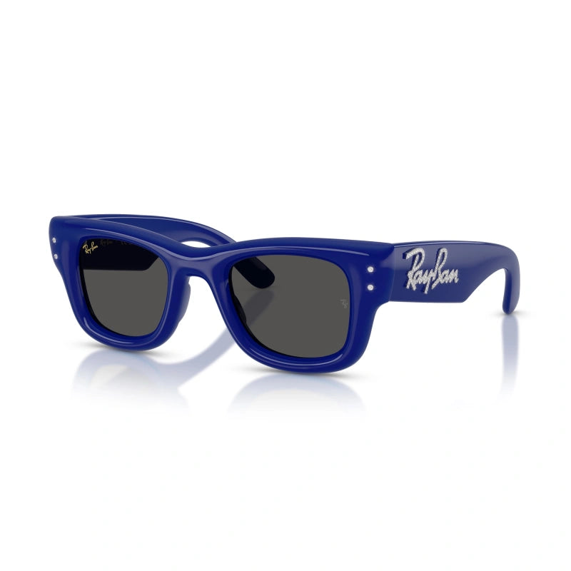 OCCHIALE DA SOLE UNISEX RAY-BAN RB 4940B - WAYFARER PUFFER 686087 BLU E STRASS - TAGLIA 47