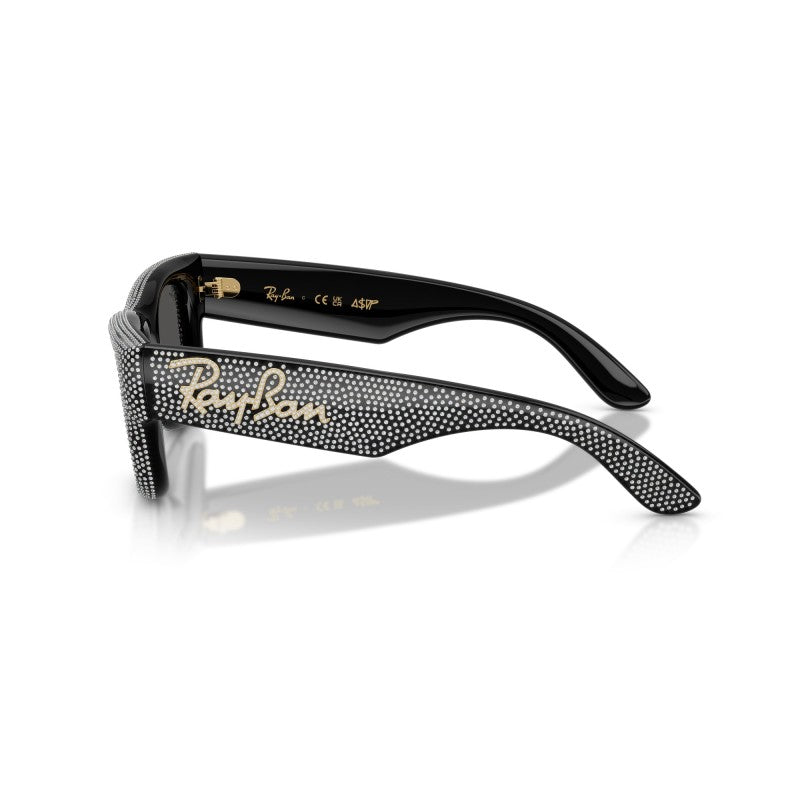 OCCHIALE DA SOLE UNISEX | RAY-BAN RB 4940BP - WAYFARER PUFFER 686587 PAVÉ NERO E STRASS - CALIBRO 47