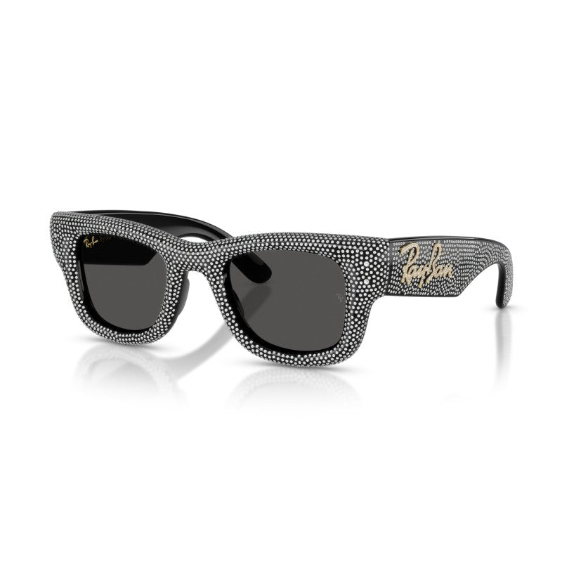 OCCHIALE DA SOLE UNISEX | RAY-BAN RB 4940BP - WAYFARER PUFFER 686587 PAVÉ NERO E STRASS - CALIBRO 47