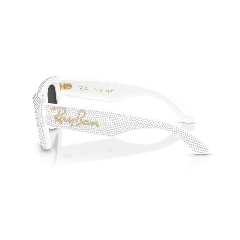 OCCHIALE DA SOLE UNISEX | RAY-BAN RB 4940BP - WAYFARER PUFFER 686687 PAVÉ BIANCO E STRASS - CALIBRO 47