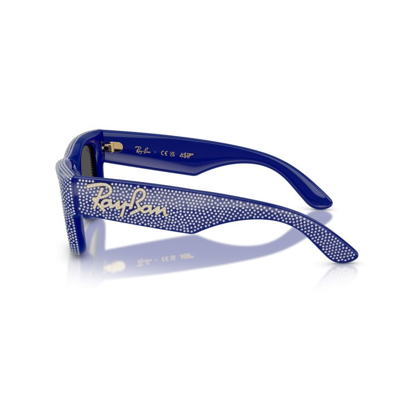 OCCHIALE DA SOLE UNISEX | RAY-BAN RB 4940BP - WAYFARER PUFFER 686787 PAVÉ BLU E STRASS - CALIBRO 47