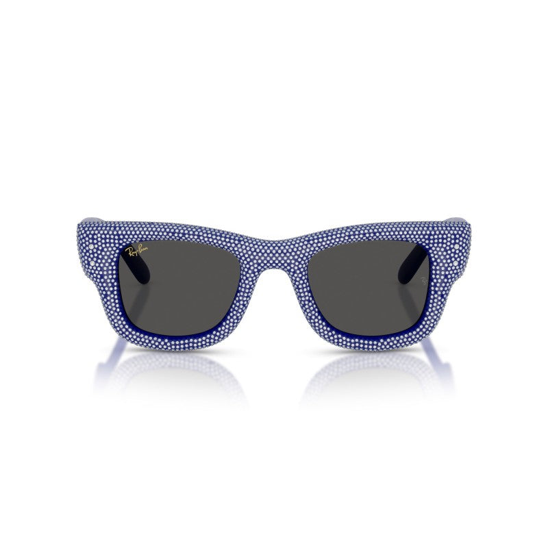 OCCHIALE DA SOLE UNISEX | RAY-BAN RB 4940BP - WAYFARER PUFFER 686787 PAVÉ BLU E STRASS - CALIBRO 47
