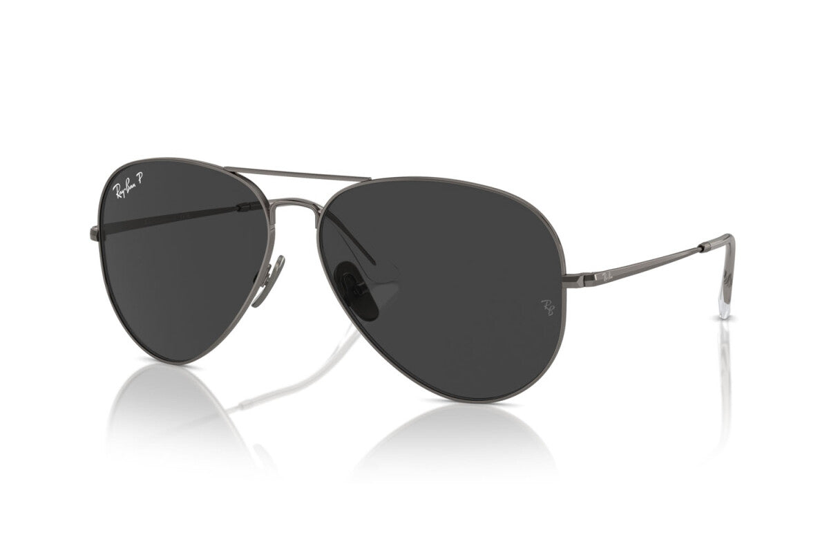 OCCHIALE DA SOLE UNISEX RAY-BAN AVIATOR TITANIUM RB 8089 (165/48) TAGLIA 58/14/140