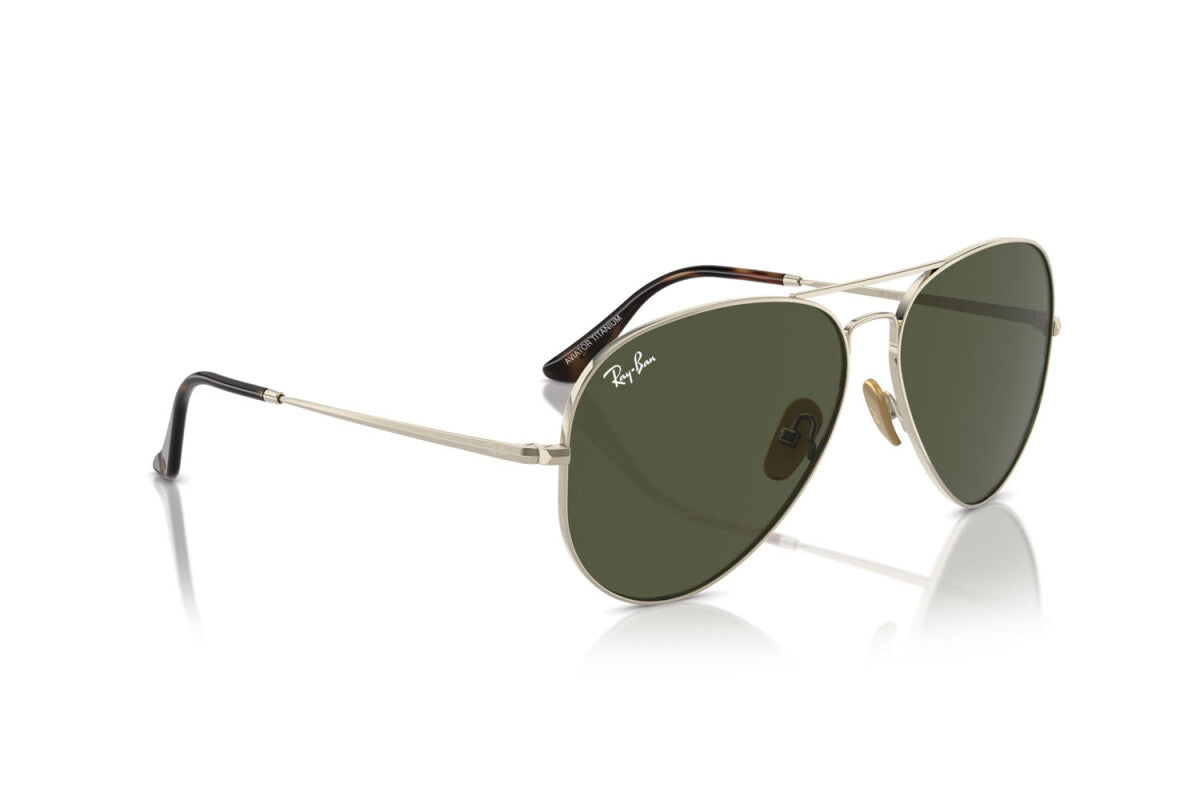 OCCHIALE DA SOLE UNISEX RAY-BAN AVIATOR TITANIUM RB 8089 (926531) TAGLIA 58/14/140