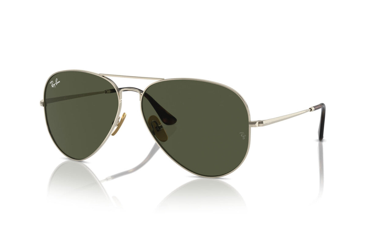OCCHIALE DA SOLE UNISEX RAY-BAN AVIATOR TITANIUM RB 8089 (926531) TAGLIA 58/14/140