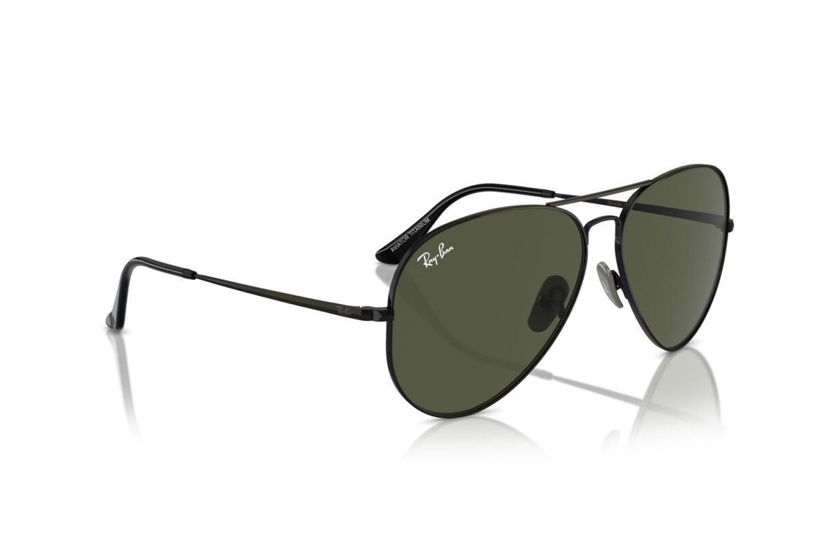 OCCHIALE DA SOLE UNISEX RAY-BAN AVIATOR TITANIUM RB 8089 (926731) TAGLIA 62/14/140