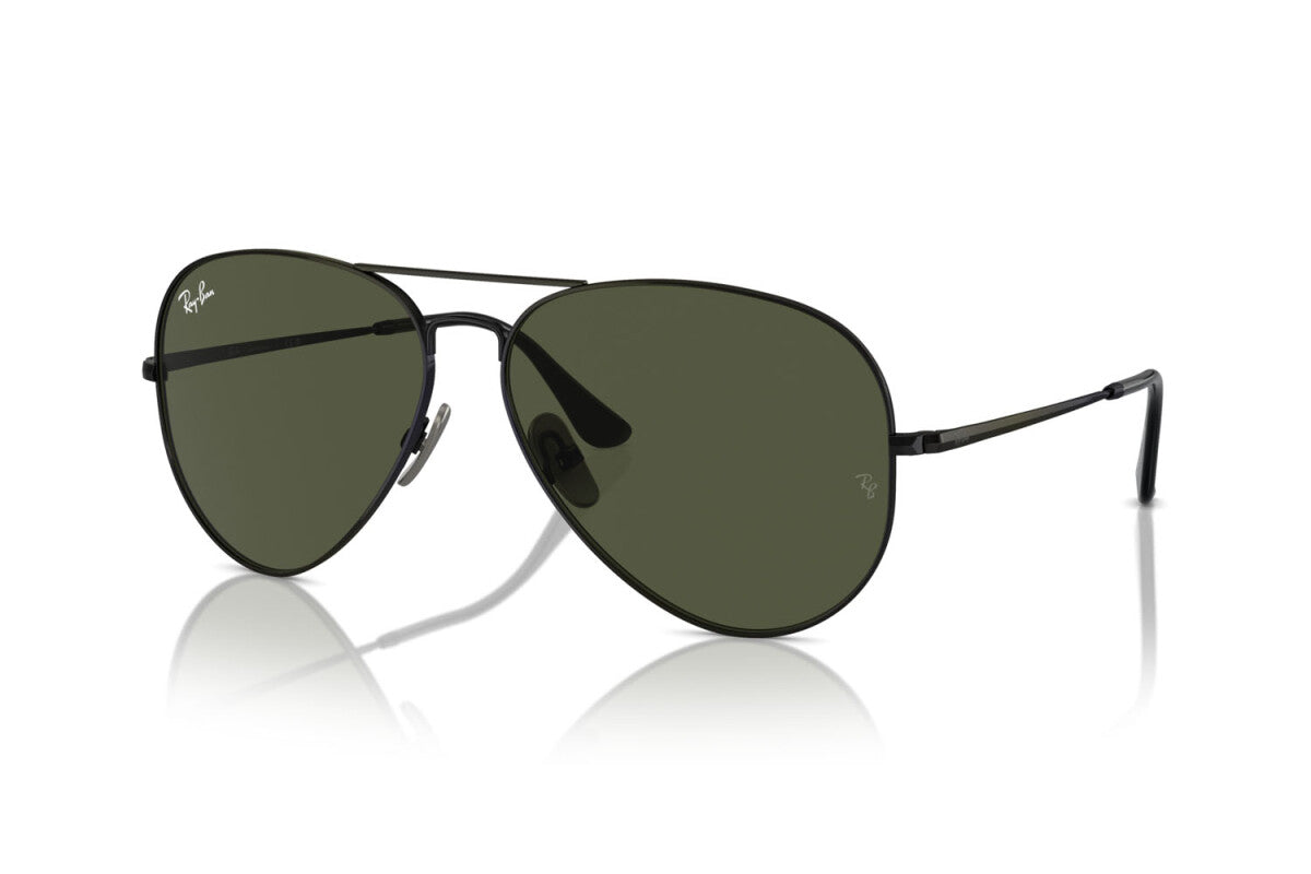 OCCHIALE DA SOLE UNISEX RAY-BAN AVIATOR TITANIUM RB 8089 (926731) TAGLIA 58/14/140