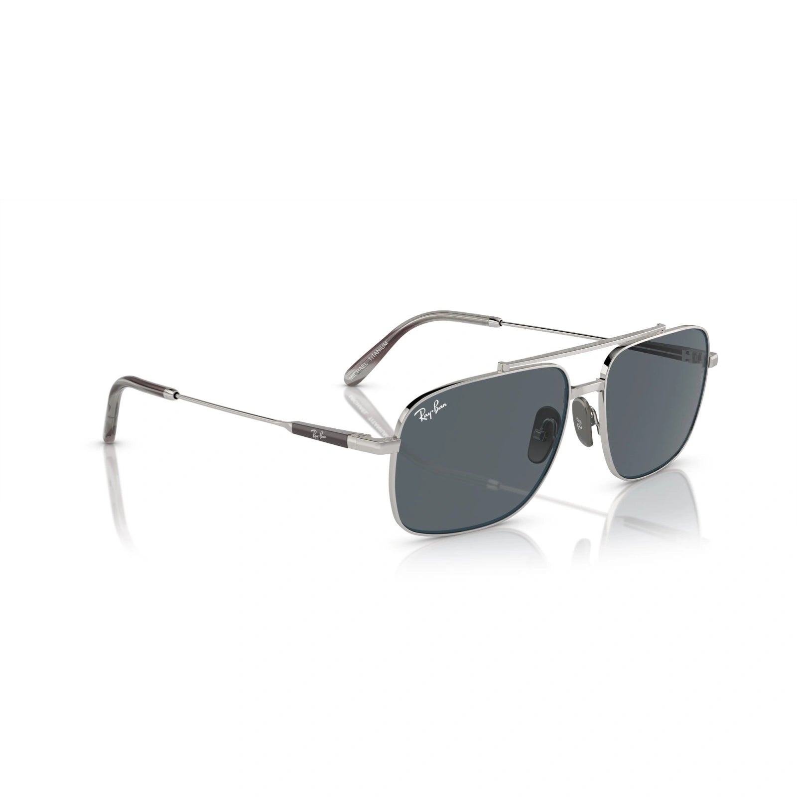 RAY-BAN RB 8096 MICHAEL TITANIUM 9209R5 SILVER | UNISEX SUNGLASSES 