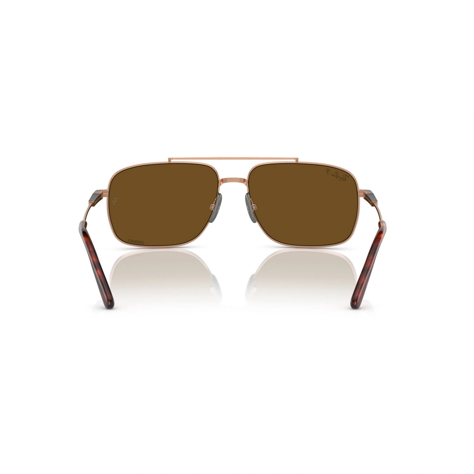 RAY-BAN RB 8096 MICHAEL TITANIUM 9266AN MARRONE CHIARO | OCCHIALE DA SOLE UNISEX