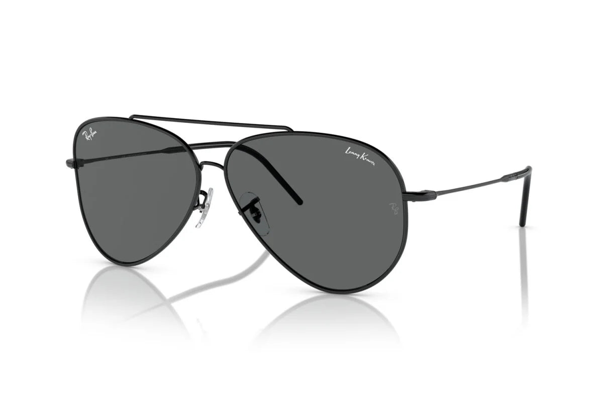 OCCHIALE DA SOLE UNISEX RAY-BAN AVIATOR REVERSE LENNY KRAVITZ RB R0101S (002/GR) TAGLIA 59/11/140
