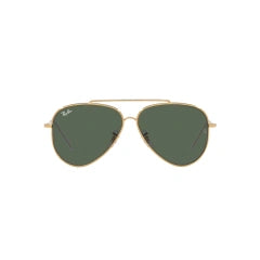 RAY-BAN RB R0101S AVIATOR REVERSE 001/VR GOLD | UNISEX CALIBER 59 SUNGLASSES 