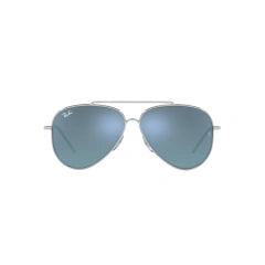 RAY-BAN RB R0101S AVIATOR REVERSE 003/GA SILVER | UNISEX CALIBER 59 SUNGLASSES 