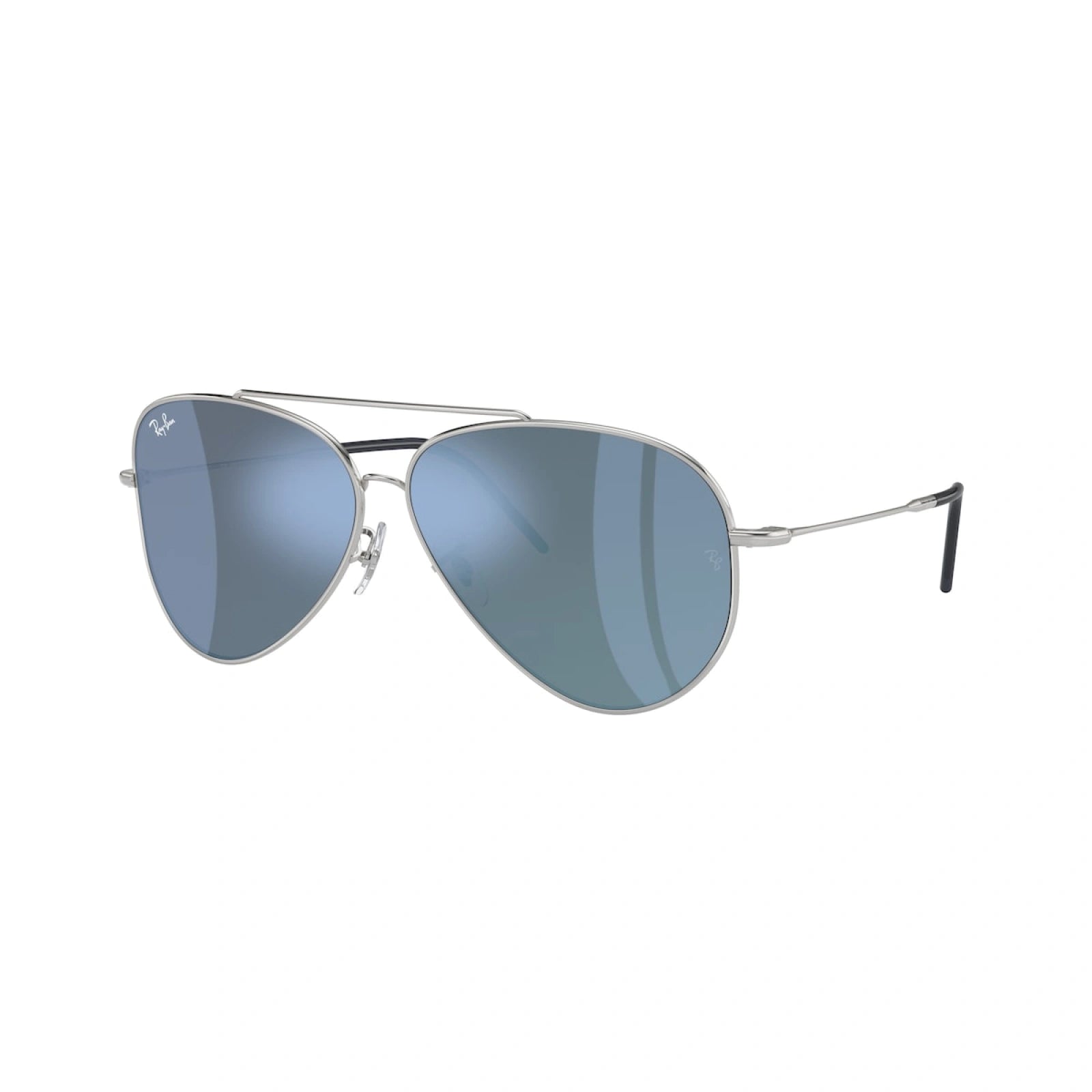 RAY-BAN RB R0101S AVIATOR REVERSE 003/GA ARGENTO | OCCHIALE DA SOLE UNISEX CALIBRO 62