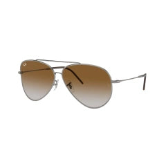 RAY-BAN RB R0101S AVIATOR REVERSE 004/CB GUNMETAL | UNISEX CALIBER 59 SUNGLASSES 