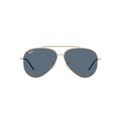 RAY-BAN RB R0101S AVIATOR REVERSE 92023A ROSE GOLD | UNISEX CALIBER 59 SUNGLASSES 