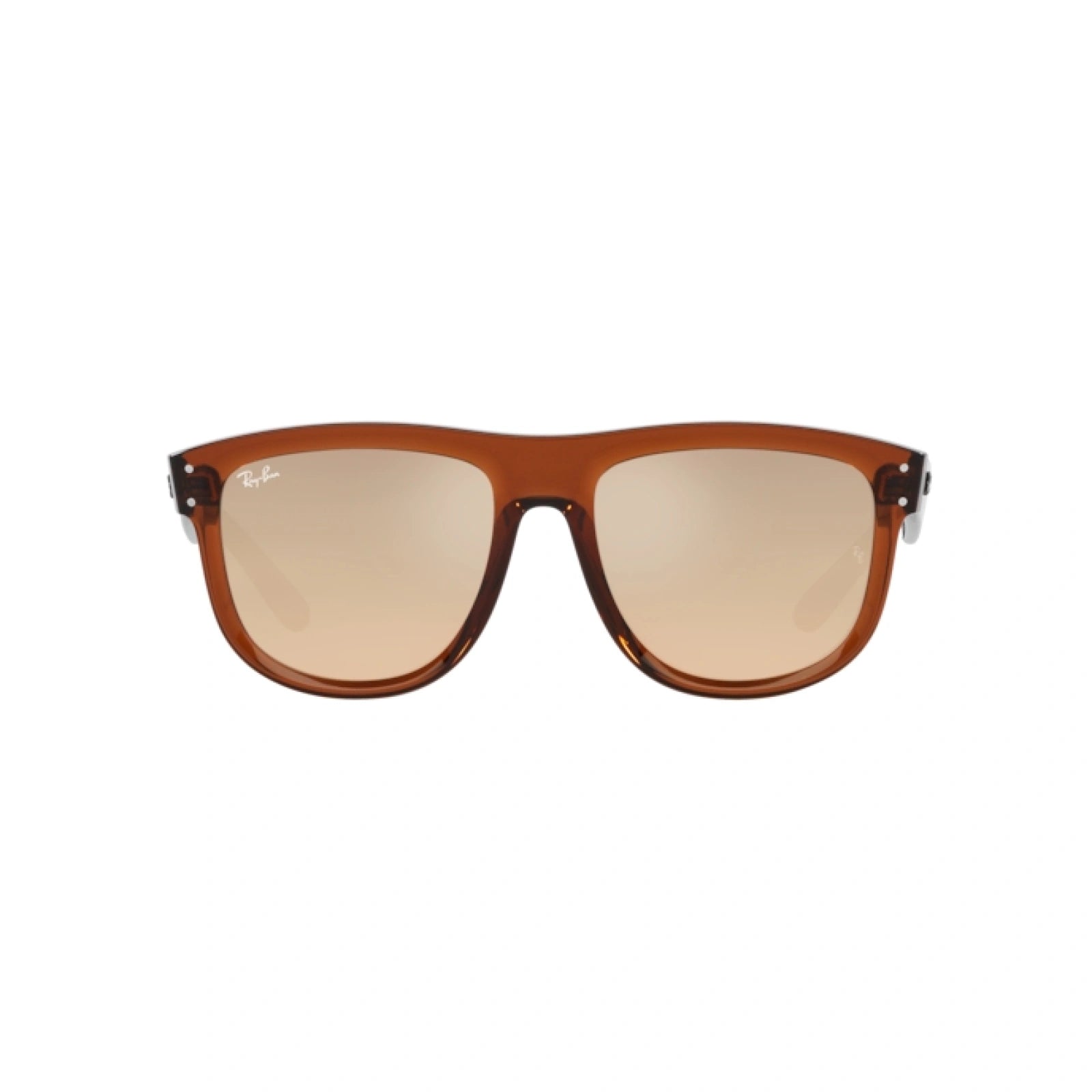 RAY-BAN RB R0501S BOYFRIEND REVERSE 67102O MARRONE CHIARO TRASPARENTE | OCCHIALE DA SOLE UNISEX