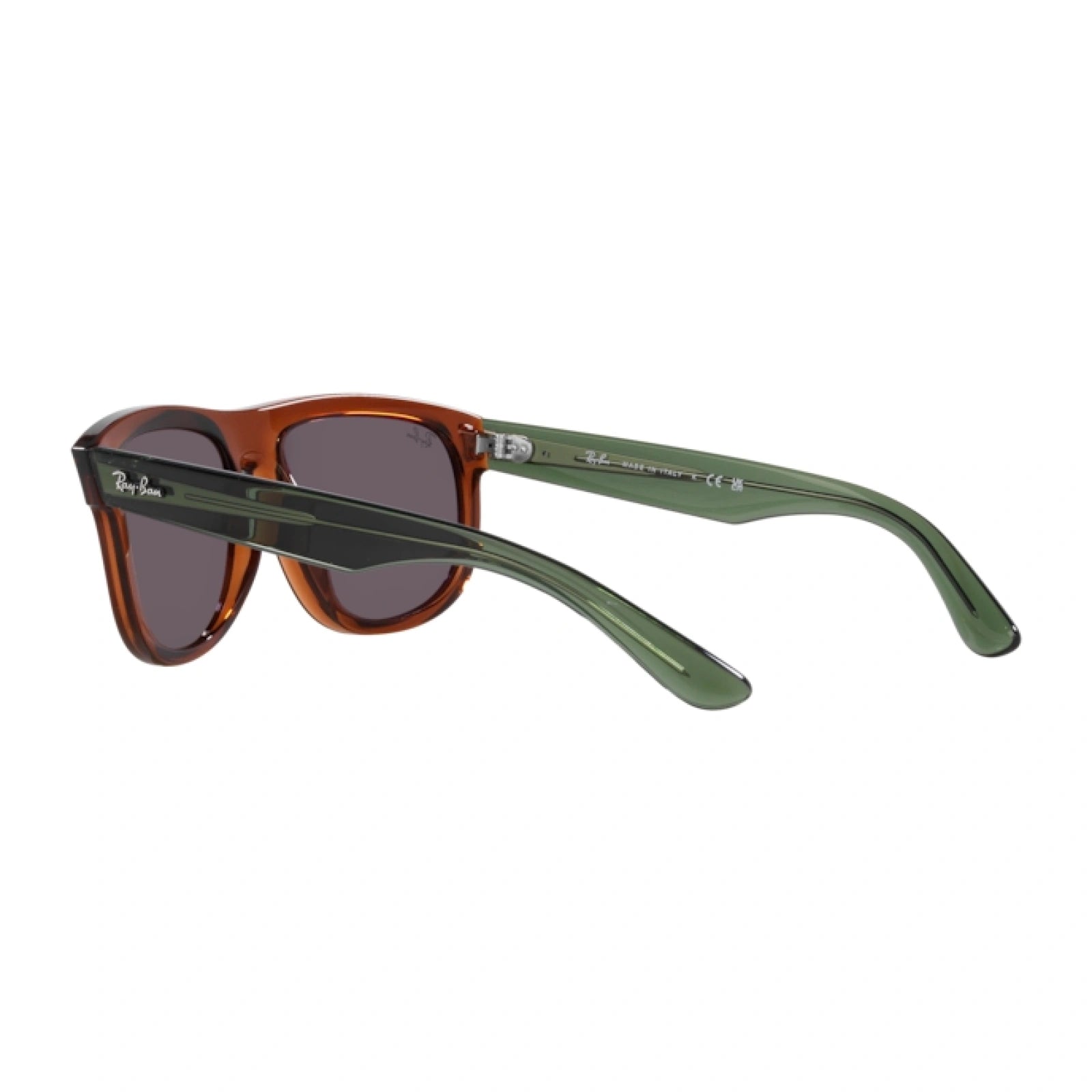 RAY-BAN RB R0501S BOYFRIEND REVERSE 67102O MARRONE CHIARO TRASPARENTE | OCCHIALE DA SOLE UNISEX