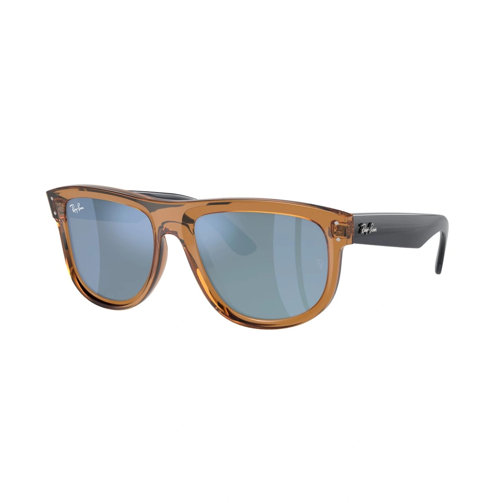 RAY-BAN RB R0501S BOYFRIEND REVERSE 6711GA MARRONE CAMMELLO TRASPARENTE | OCCHIALE DA SOLE UNISEX