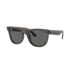 RAY-BAN RB R0502S WAYFARER REVERSE 6707GR DARK GRAY TRANSPARENT | UNISEX CALIBER 50 SUNGLASSES 