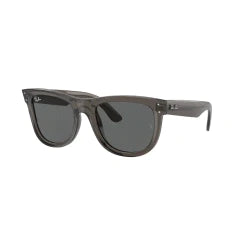 RAY-BAN RB R0502S WAYFARER REVERSE 6707GR DARK GRAY TRANSPARENT | UNISEX CALIBER 53 SUNGLASSES 