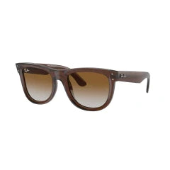 RAY-BAN RB R0502S WAYFARER REVERSE 6709CB TRANSPARENT BROWN | UNISEX CALIBER 53 SUNGLASSES 