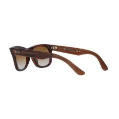 RAY-BAN RB R0502S WAYFARER REVERSE 6709CB TRANSPARENT BROWN | UNISEX CALIBER 50 SUNGLASSES 