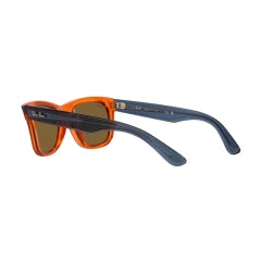RAY-BAN RB R0502S WAYFARER REVERSE 6712GM TRANSPARENT ORANGE | UNISEX CALIBER 50 SUNGLASSES 