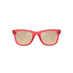 RAY-BAN RB R0502S WAYFARER REVERSE 67132O TRANSPARENT RED | UNISEX CALIBER 50 SUNGLASSES 