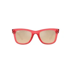 RAY-BAN RB R0502S WAYFARER REVERSE 67132O TRANSPARENT RED | UNISEX CALIBER 53 SUNGLASSES 
