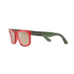 RAY-BAN RB R0502S WAYFARER REVERSE 67132O TRANSPARENT RED | UNISEX CALIBER 53 SUNGLASSES 