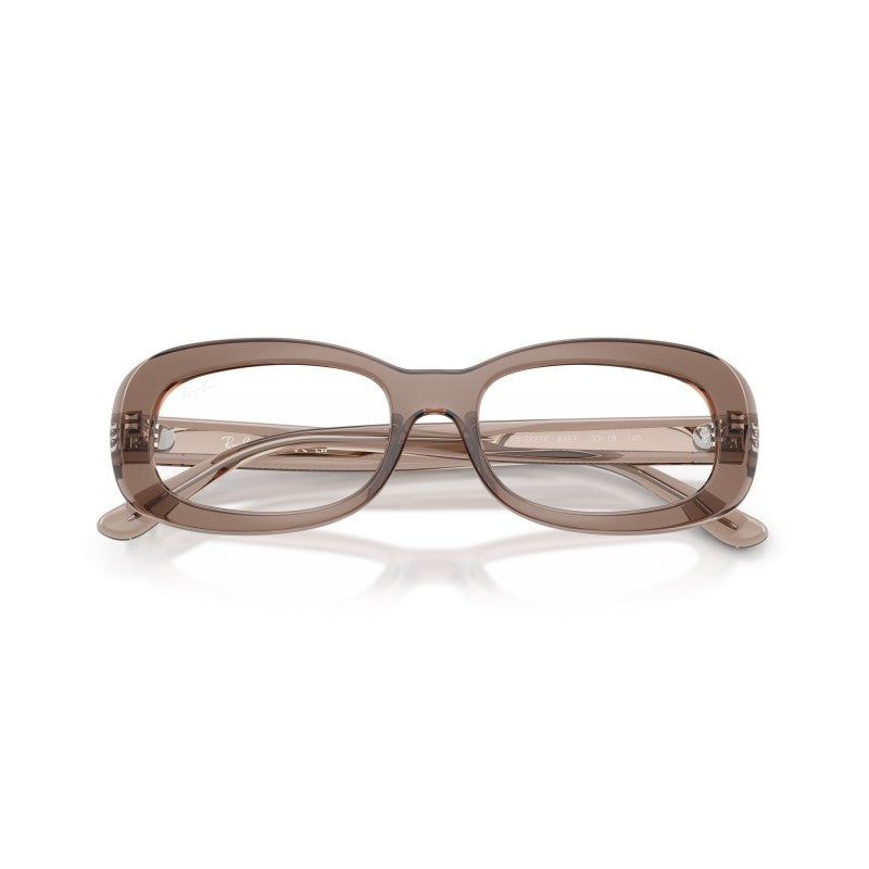 WOMEN'S EYEGLASSES RAY-BAN RX 7046 ERIKA 8140 TRANSPARENT GRAY 