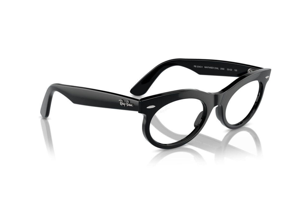 OCCHIALE DA VISTA UNISEX RAY-BAN WAYFARER OVAL RX 2242V (2000) - RB 2242V 2000 TAGLIA 50/22/150