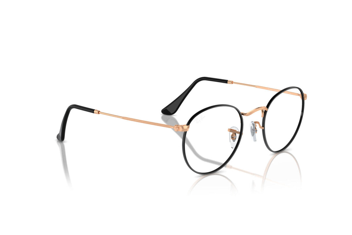 OCCHIALE DA VISTA UNISEX RAY-BAN ROUND METAL RX 3447V (3173) - RB 3447V 3173 TAGLIA 50/21/145