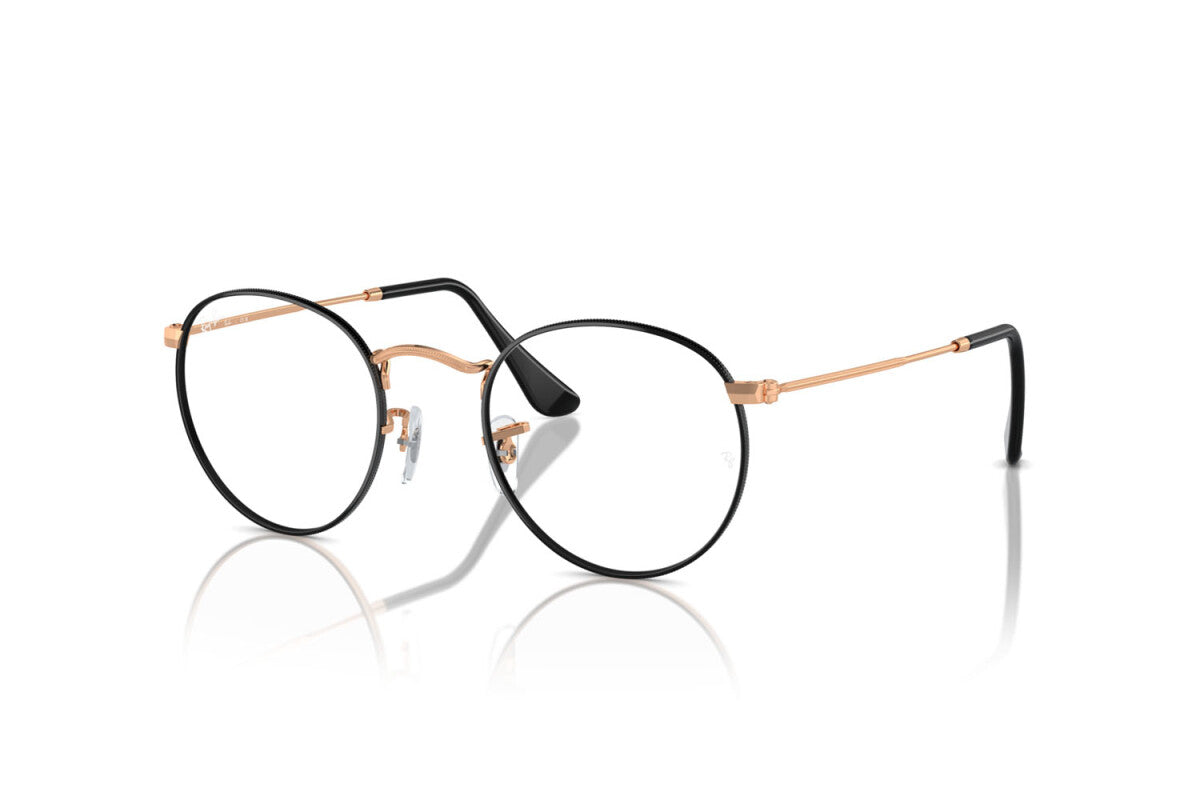 OCCHIALE DA VISTA UNISEX RAY-BAN ROUND METAL RX 3447V (3173) - RB 3447V 3173 TAGLIA 50/21/145