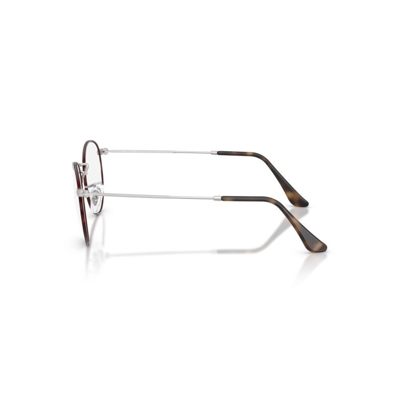 OCCHIALE DA VISTA UNISEX | RAY-BAN RX 3447V - ROUND METAL 3194 AVANA OPACO SU ARGENTO OPACO - CALIBRO 47