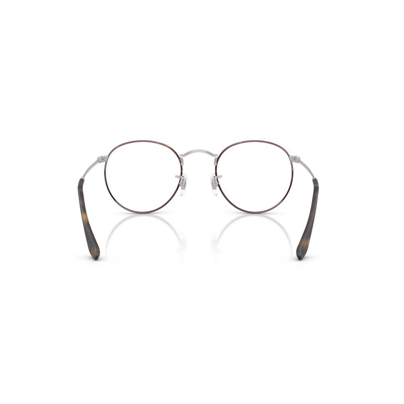 OCCHIALE DA VISTA UNISEX | RAY-BAN RX 3447V - ROUND METAL 3194 AVANA OPACO SU ARGENTO OPACO - CALIBRO 47
