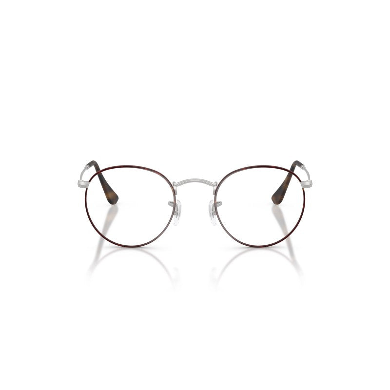 OCCHIALE DA VISTA UNISEX | RAY-BAN RX 3447V - ROUND METAL 3194 AVANA OPACO SU ARGENTO OPACO - CALIBRO 47