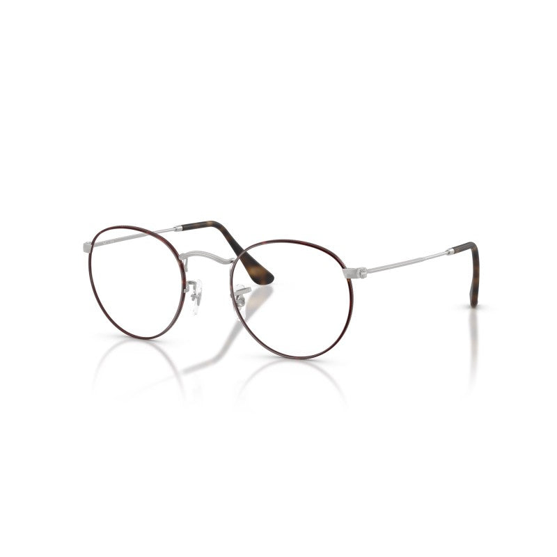 OCCHIALE DA VISTA UNISEX | RAY-BAN RX 3447V - ROUND METAL 3194 AVANA OPACO SU ARGENTO OPACO - CALIBRO 47