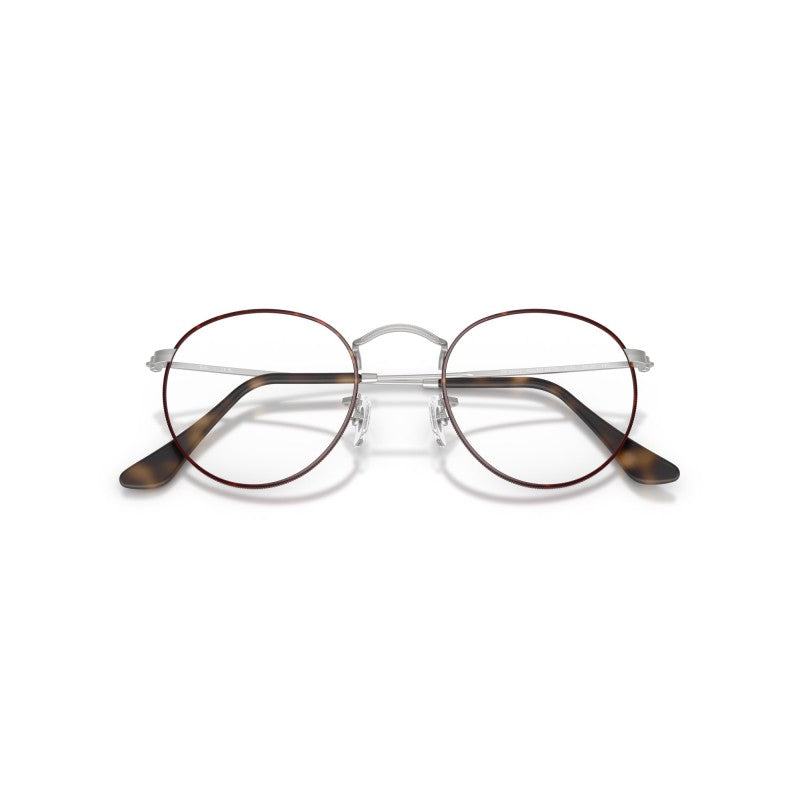 OCCHIALE DA VISTA UNISEX | RAY-BAN RX 3447V - ROUND METAL 3194 AVANA OPACO SU ARGENTO OPACO - CALIBRO 47