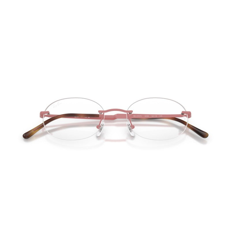 OCCHIALE DA VISTA UNISEX | RAY-BAN RX 3767V - 3206 ROSA - CALIBRO 50