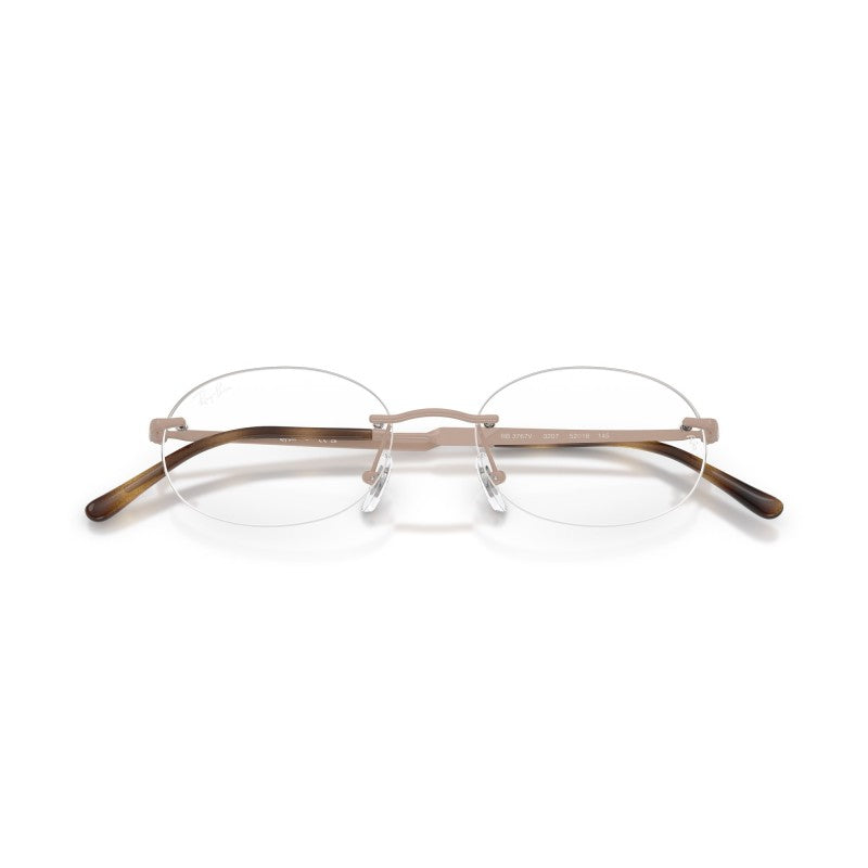 OCCHIALE DA VISTA UNISEX | RAY-BAN RX 3767V - 3207 ROSA CHIARO - CALIBRO 52