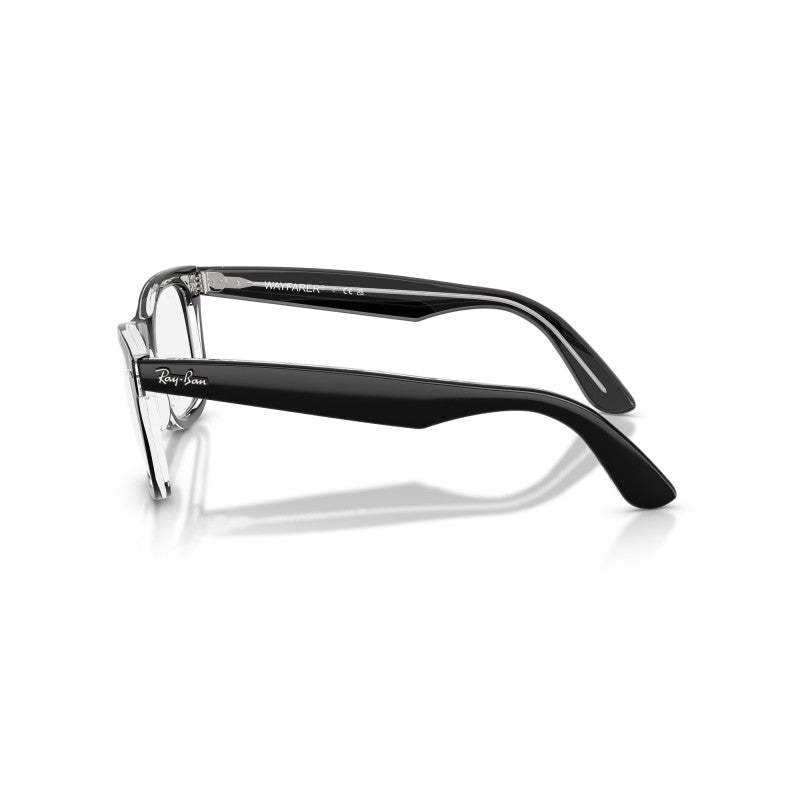 OCCHIALE DA VISTA UNISEX | RAY-BAN RX 4340V - WAYFARER EASE 2034 NERO SU TRASPARENTE - CALIBRO 50