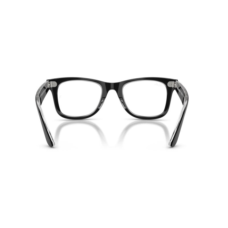 OCCHIALE DA VISTA UNISEX | RAY-BAN RX 4340V - WAYFARER EASE 2034 NERO SU TRASPARENTE - CALIBRO 50
