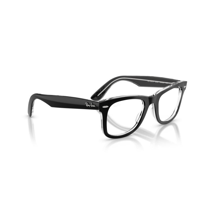 OCCHIALE DA VISTA UNISEX | RAY-BAN RX 4340V - WAYFARER EASE 2034 NERO SU TRASPARENTE - CALIBRO 50