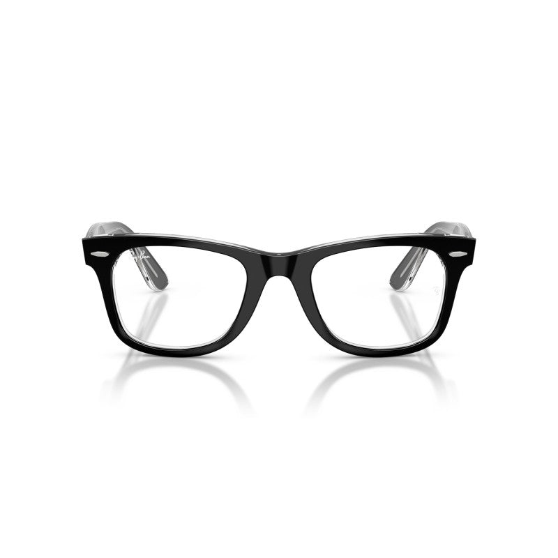 OCCHIALE DA VISTA UNISEX | RAY-BAN RX 4340V - WAYFARER EASE 2034 NERO SU TRASPARENTE - CALIBRO 50
