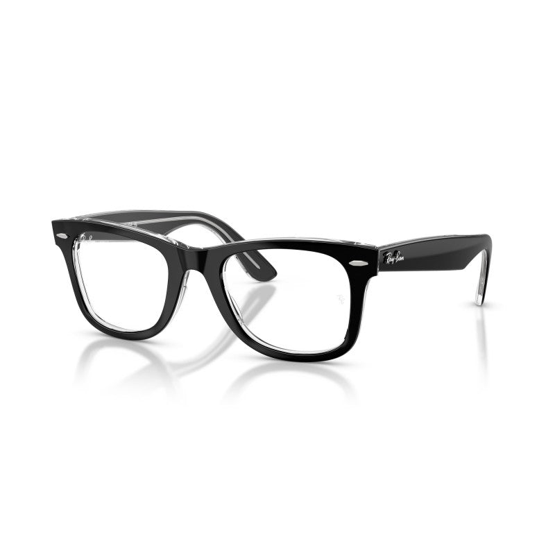OCCHIALE DA VISTA UNISEX | RAY-BAN RX 4340V - WAYFARER EASE 2034 NERO SU TRASPARENTE - CALIBRO 50