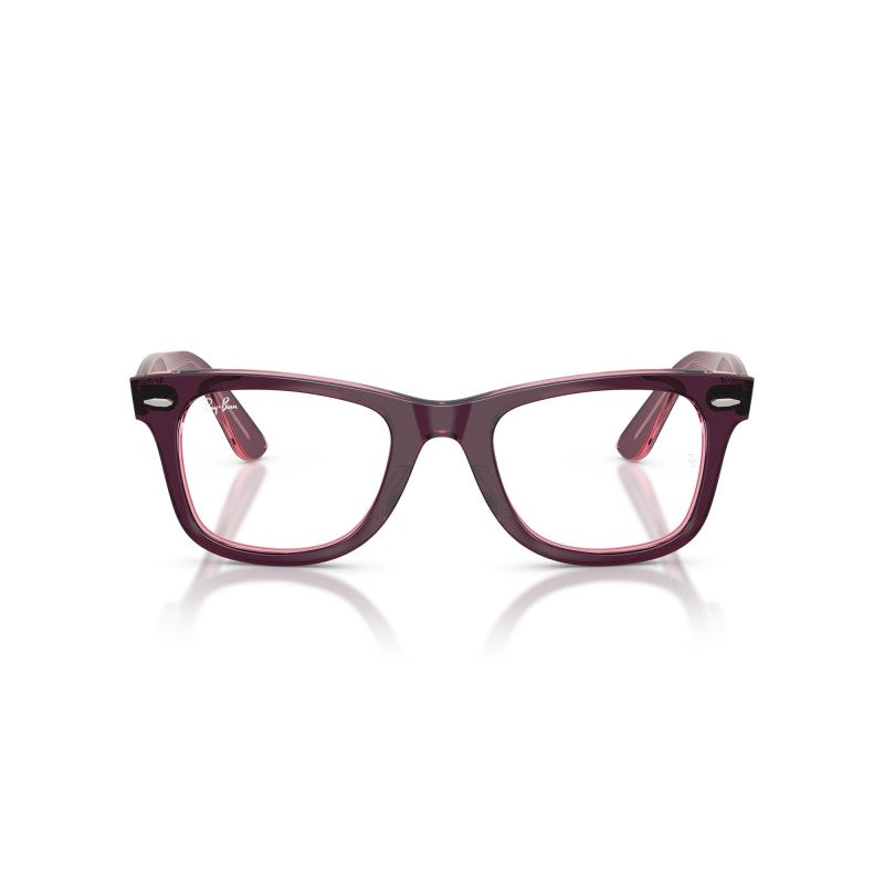 OCCHIALE DA VISTA UNISEX | RAY-BAN RX 4340V - WAYFARER EASE 8364 VIOLA SU ROSA TRASPARENTE - CALIBRO 50