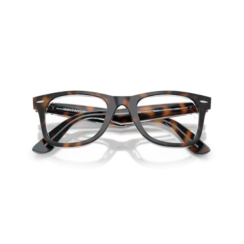 OCCHIALE DA VISTA UNISEX | RAY-BAN RX 4340V - WAYFARER EASE 8401 AVANA SCURO SU MULTICOLORE - CALIBRO 50